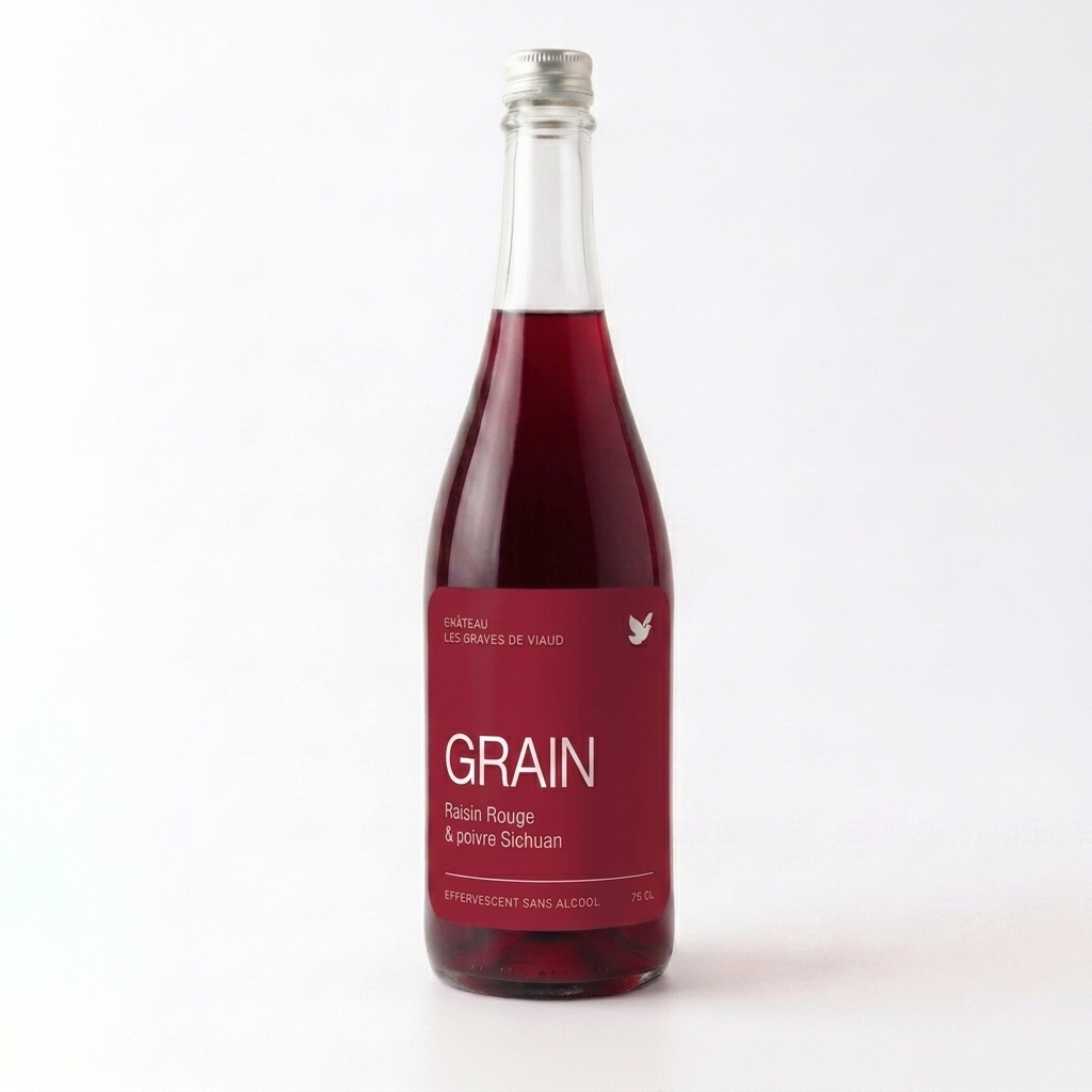 Pétillant de raisin au poivre du Sichuan, sans alcool