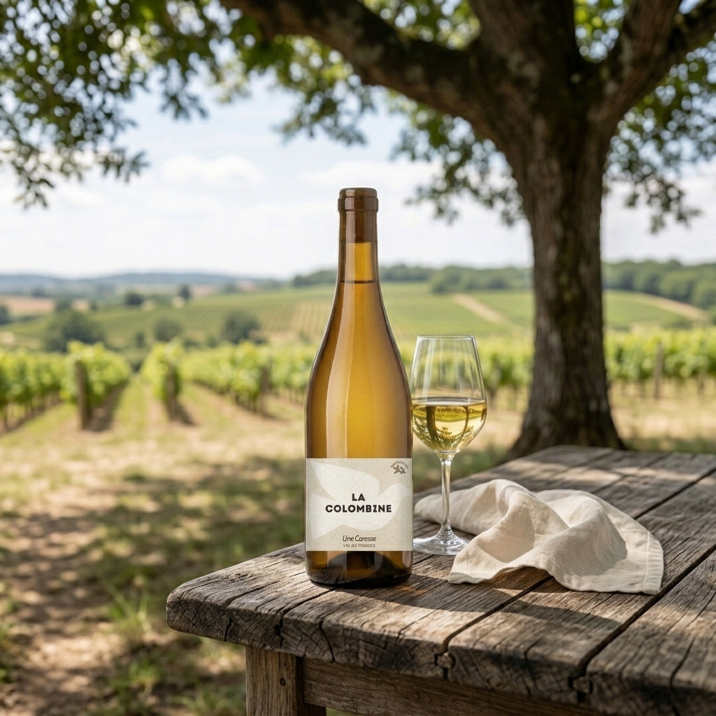 La Colombine Une Caresse, Vin subtilement doux