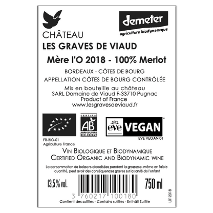 La Cuvée de Mére l'O - Château Les Graves de Viaud -  La Colombine